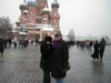 Carol Williams and Kerry
                      in Red Square Moscow