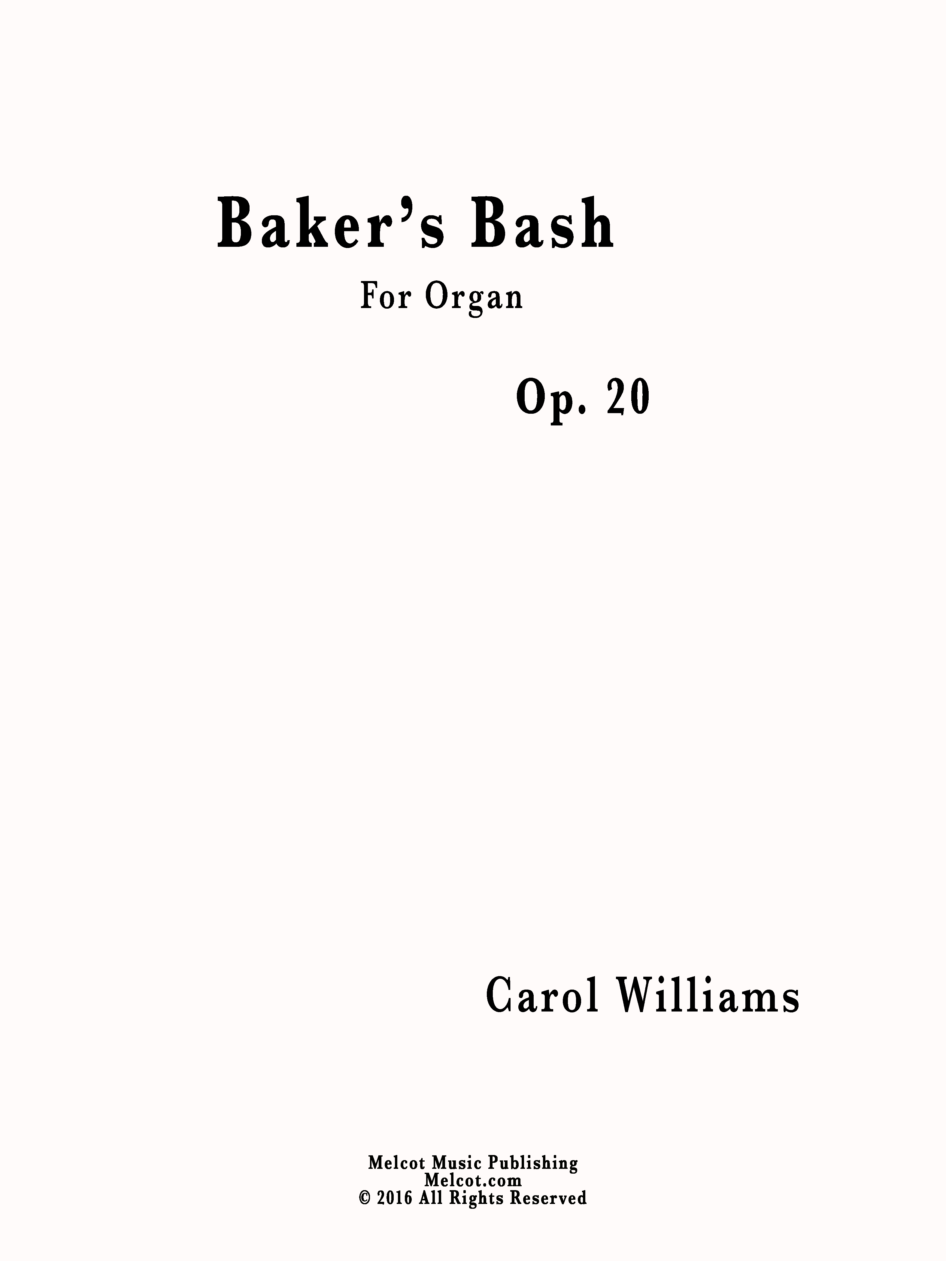Baker's bash
